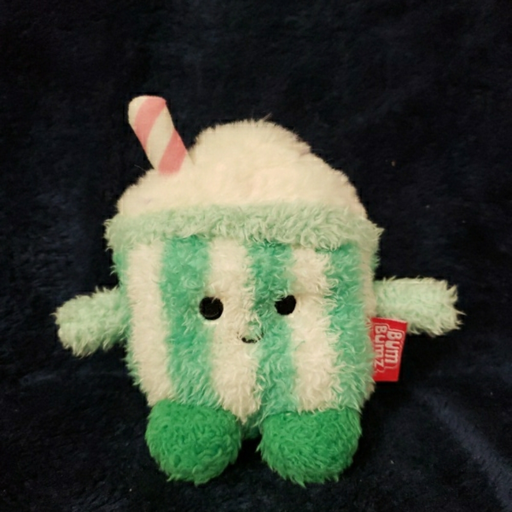 Bum Bumz Cute Green and White Plush Toy